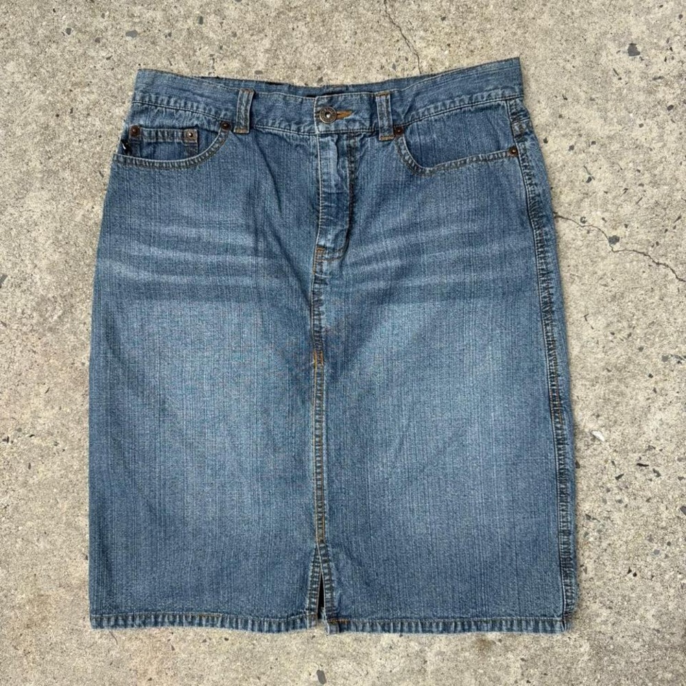 Vintage Express Denim skirt Size 7/8 Y2K Funky Classic Women's Summer Spring‎